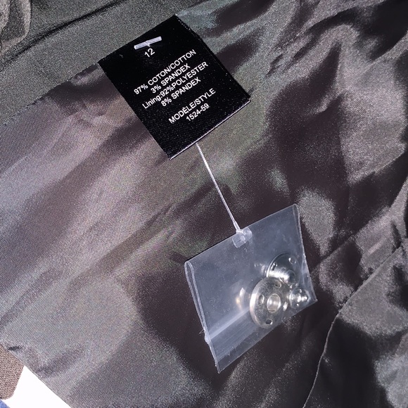 Trisisto Femme Floral Leaf Brown & White Safari Fitted Suit Jacket Blazer Padded - Picture 12 of 14